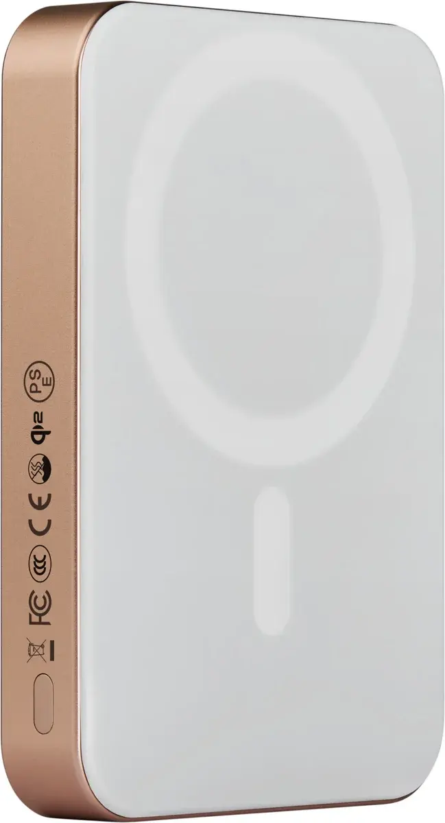 PITAKA Universele MagSafe en Qi2 Powerbank Kevlar 10.000 mAh Goud afbeelding 2