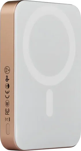 PITAKA Universele MagSafe en Qi2 Powerbank Kevlar 10.000 mAh Goud afbeelding 2