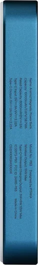 PITAKA Universele MagSafe en Qi2 Powerbank Kevlar 10.000 mAh Blauw afbeelding 6
