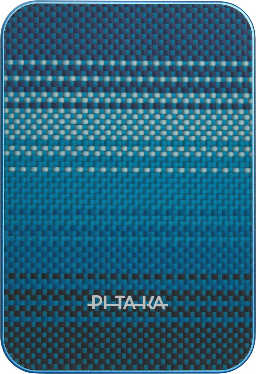 PITAKA Universele MagSafe en Qi2 Powerbank Kevlar 10.000 mAh Blauw afbeelding 1