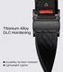 AULUMU Magnetisch Apple Watch Bandje 49/46/45/44/42MM Structuur Titanium Zwart afbeelding 5