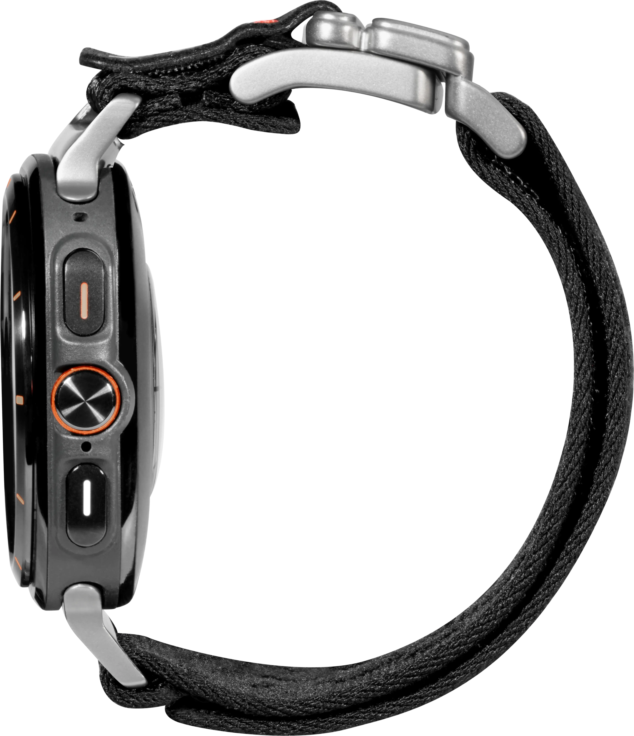 AULUMU Samsung Galaxy Watch Ultra 2 / 1 bandje Titanium Magneetsluiting Zwart afbeelding 2