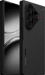 AULUMU Ultra-Slim Samsung Galaxy Fold 8 Ultra Hoesje Aramid Fiber MagSafe Zwart afbeelding