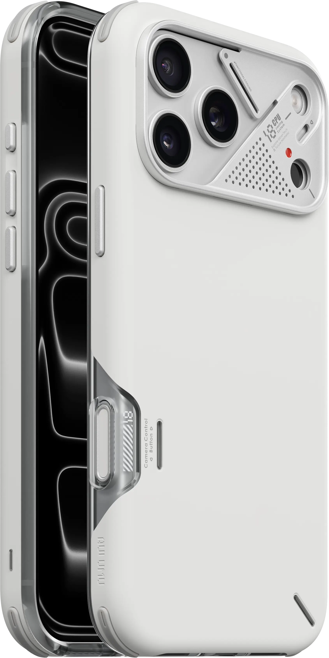 AULUMU Shockproof Apple iPhone 18 Pro Max Hoesje MagSafe TPU Back Cover Wit afbeelding 1