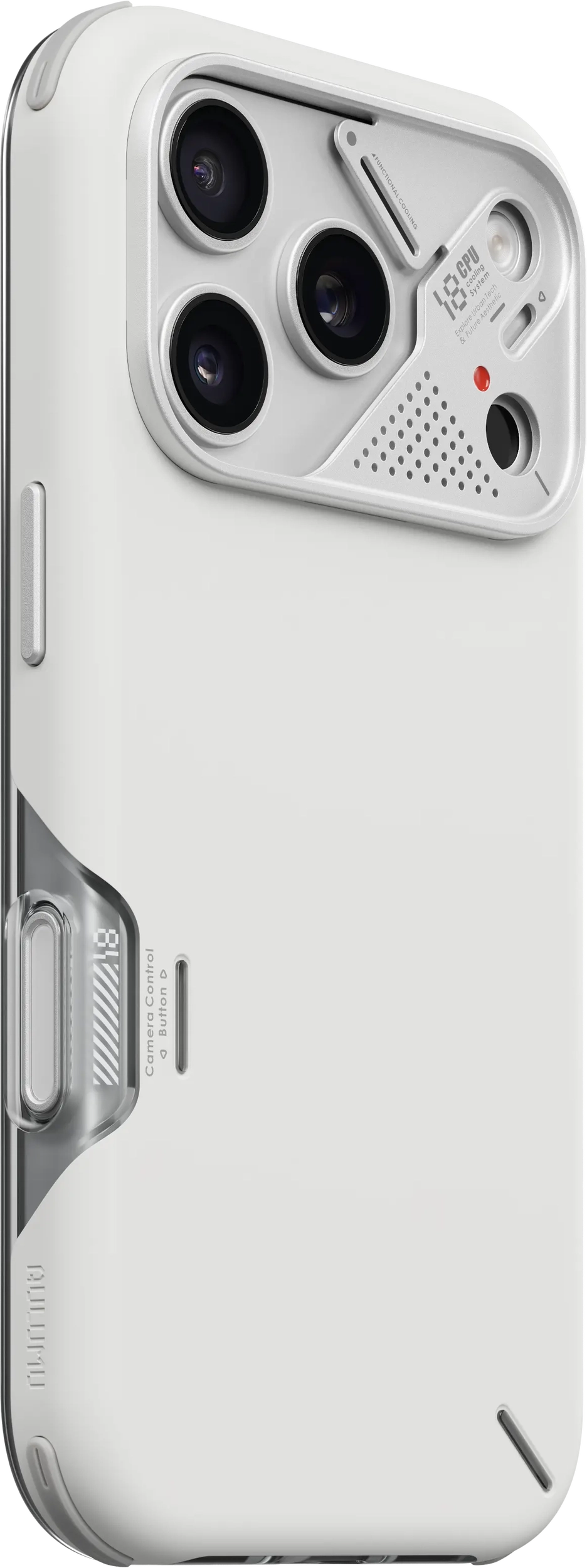 AULUMU Shockproof Apple iPhone 18 Pro Hoesje MagSafe TPU Back Cover Wit afbeelding 2
