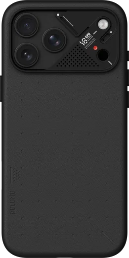 AULUMU Vegan Leather Apple iPhone 18 Pro Max Hoesje MagSafe Zwart afbeelding 5