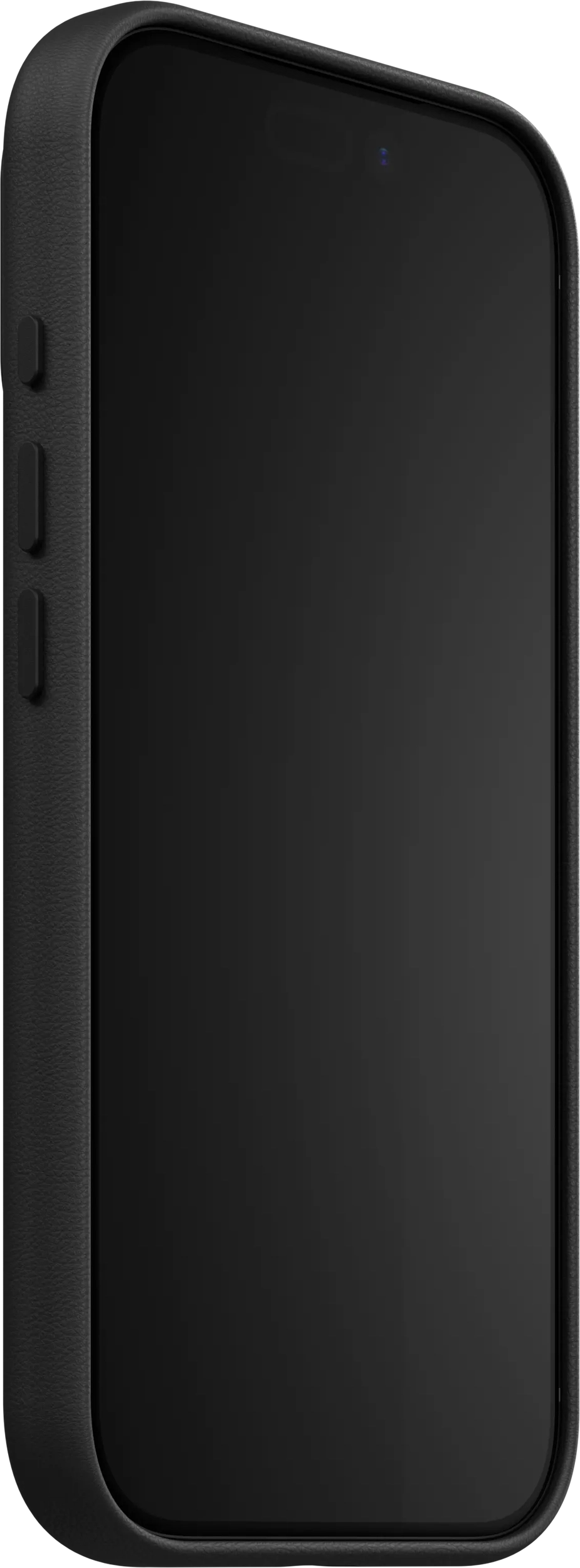 AULUMU Vegan Leather Apple iPhone 18 Pro Hoesje MagSafe Zwart afbeelding 4