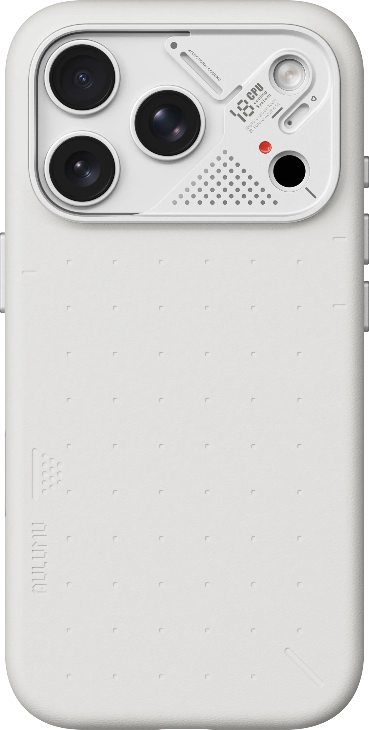 AULUMU Vegan Leather Apple iPhone 18 Pro Hoesje MagSafe Wit afbeelding 5