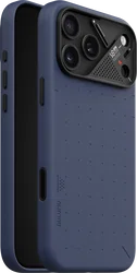 AULUMU Vegan Leather Apple iPhone 18 Pro Max Hoesje MagSafe Blauw afbeelding