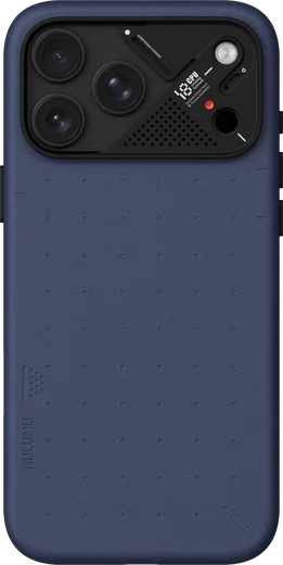 AULUMU Vegan Leather Apple iPhone 18 Pro Max Hoesje MagSafe Blauw afbeelding 5