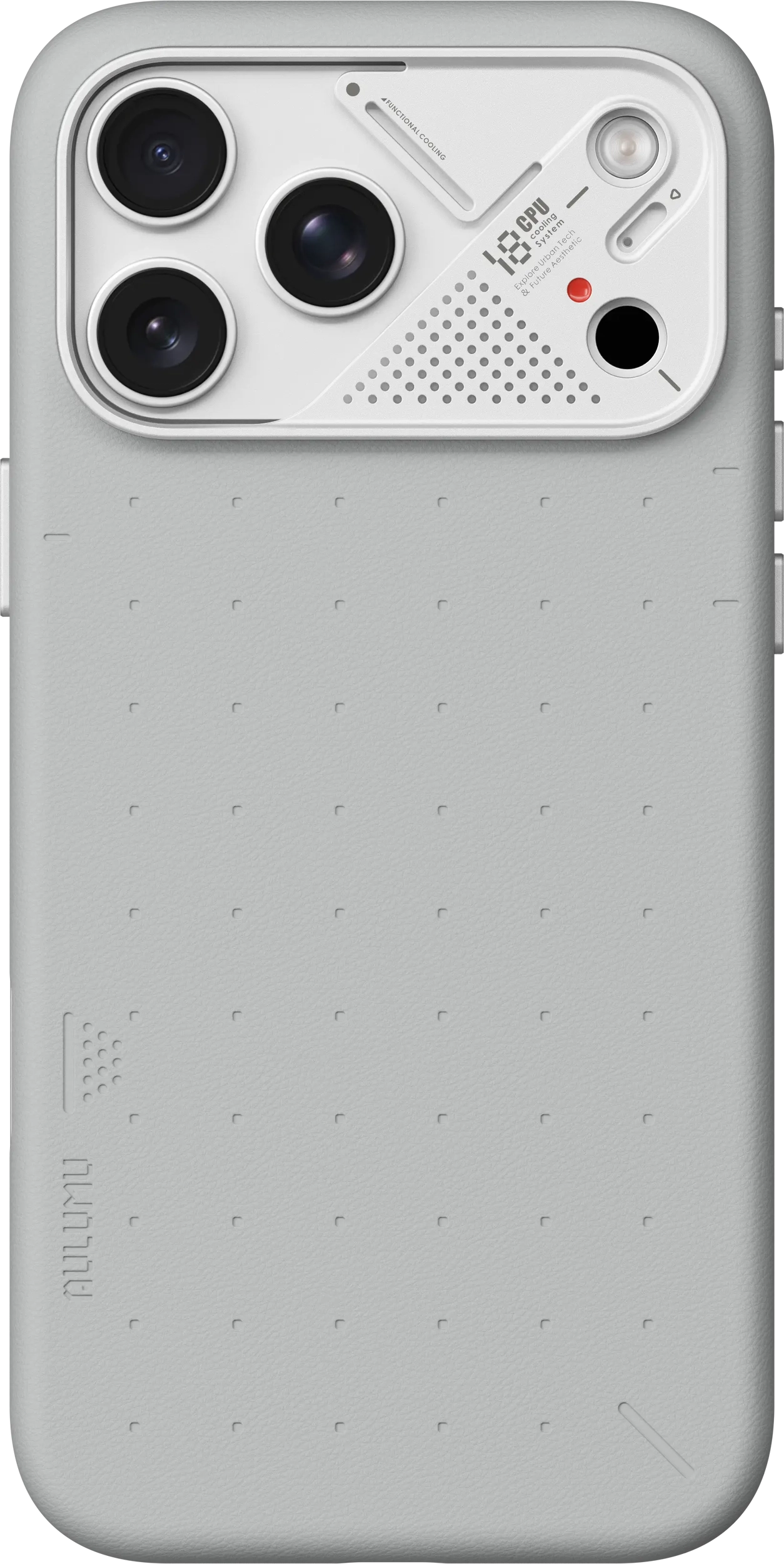 AULUMU Vegan Leather Apple iPhone 18 Pro Max Hoesje MagSafe Grijs afbeelding 5