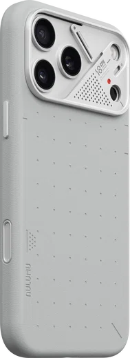 AULUMU Vegan Leather Apple iPhone 18 Pro Max Hoesje MagSafe Grijs afbeelding 2