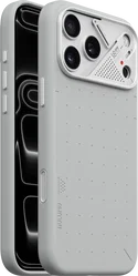 AULUMU Vegan Leather Apple iPhone 18 Pro Max Hoesje MagSafe Grijs afbeelding
