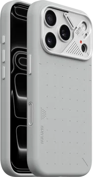 AULUMU Vegan Leather Apple iPhone 18 Pro Hoesje MagSafe Grijs