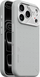 AULUMU Vegan Leather Apple iPhone 18 Pro Hoesje MagSafe Grijs afbeelding