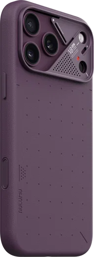AULUMU Vegan Leather Apple iPhone 18 Pro Max Hoesje MagSafe Rood afbeelding 2