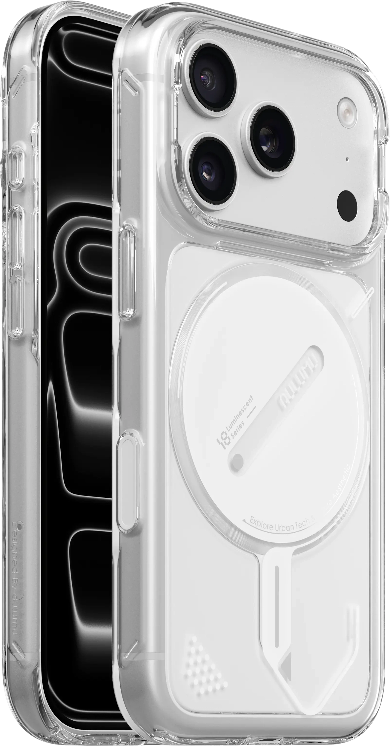 AULUMU Apple iPhone 18 Pro Hoesje MagSafe Back Cover Transparant afbeelding 1