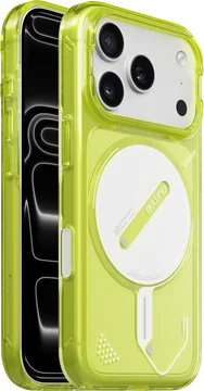 AULUMU Apple iPhone 18 Pro Hoesje MagSafe Back Cover Transparant Geel