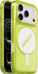 AULUMU Apple iPhone 18 Pro Hoesje MagSafe Back Cover Transparant Geel afbeelding