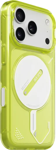 AULUMU Apple iPhone 18 Pro Hoesje MagSafe Back Cover Transparant Geel afbeelding 2
