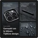 Rosso Avanti iPhone 18 Pro Hoesje Alcantara MagSafe Back Cover Grijs afbeelding 2