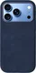 Rosso Avanti iPhone 18 Pro Hoesje Alcantara MagSafe Back Cover Blauw