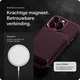 Rosso Avanti iPhone 18 Pro Hoesje Alcantara MagSafe Back Cover Cherry afbeelding 6