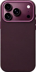 Rosso Avanti iPhone 18 Pro Hoesje Alcantara MagSafe Back Cover Cherry afbeelding