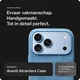 Rosso Avanti iPhone 18 Pro Hoesje Alcantara MagSafe Back Cover Licht Blauw afbeelding 6