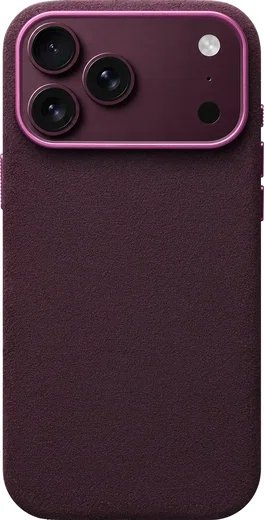 Rosso Avanti iPhone 18 Pro Max Hoesje Alcantara MagSafe Back Cover Cherry afbeelding 1