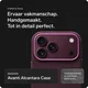 Rosso Avanti iPhone 18 Pro Max Hoesje Alcantara MagSafe Back Cover Cherry afbeelding 4