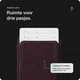 Rosso Avanti Alcantara Wallet MagSafe Kaarthouder / Pasjeshouder Cherry afbeelding 2