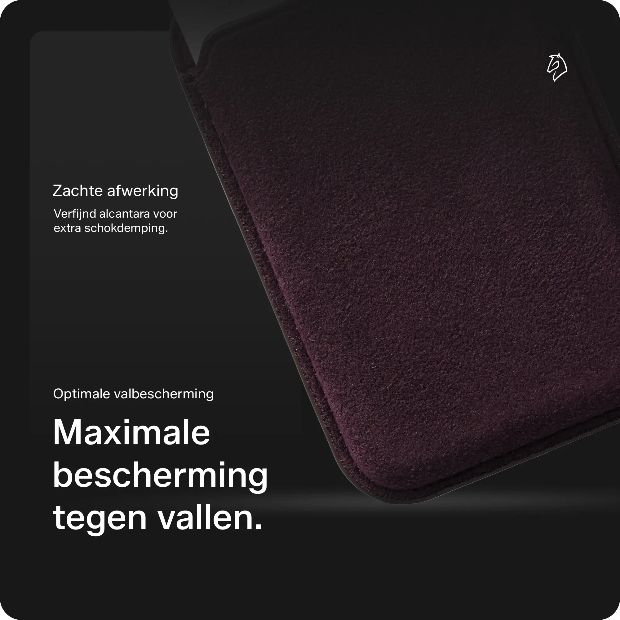 Rosso Avanti Alcantara Wallet MagSafe Kaarthouder / Pasjeshouder Cherry afbeelding 5