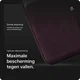Rosso Avanti Alcantara Wallet MagSafe Kaarthouder / Pasjeshouder Cherry afbeelding 5