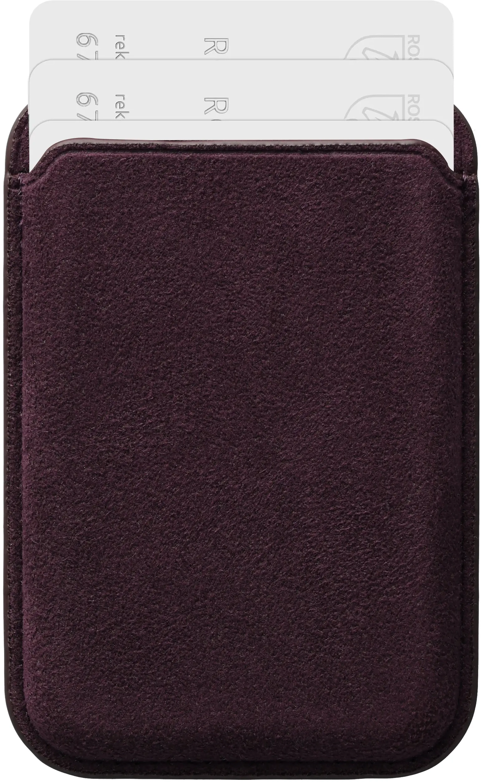 Rosso Avanti Alcantara Wallet MagSafe Kaarthouder / Pasjeshouder Cherry afbeelding 1