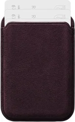 Rosso Avanti Alcantara Wallet MagSafe Kaarthouder / Pasjeshouder Cherry afbeelding