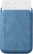 Rosso Avanti Alcantara Wallet MagSafe Kaarthouder / Pasjeshouder Licht Blauw