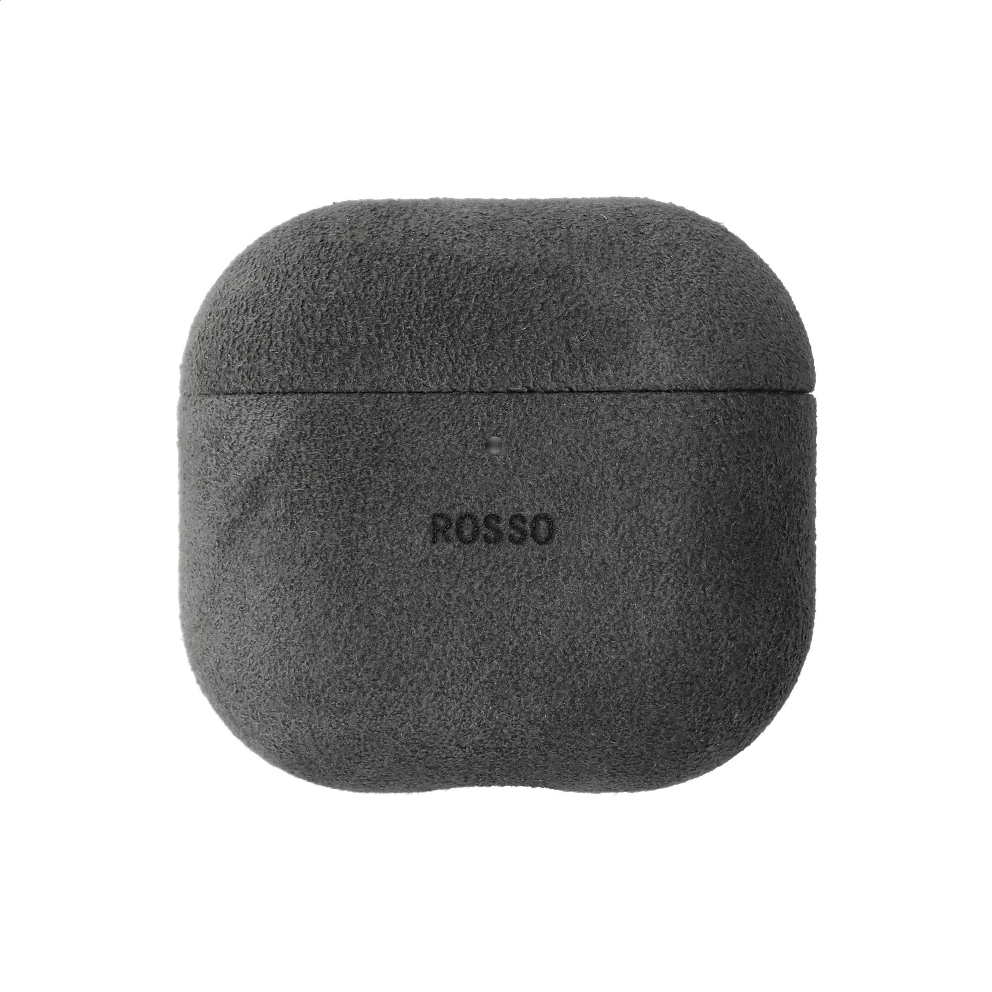Rosso Avanti Apple AirPods 4 / 5 MagSafe Hoesje Alcantara Case Grijs afbeelding 1