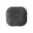 Rosso Avanti Apple AirPods 4 / 5 MagSafe Hoesje Alcantara Case Grijs