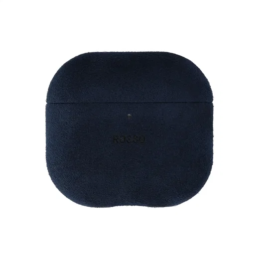 Rosso Avanti Apple AirPods 4 / 5 MagSafe Hoesje Alcantara Case Blauw afbeelding 1