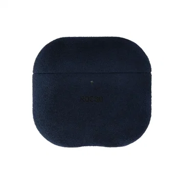 Rosso Avanti Apple AirPods 4 / 5 MagSafe Hoesje Alcantara Case Blauw