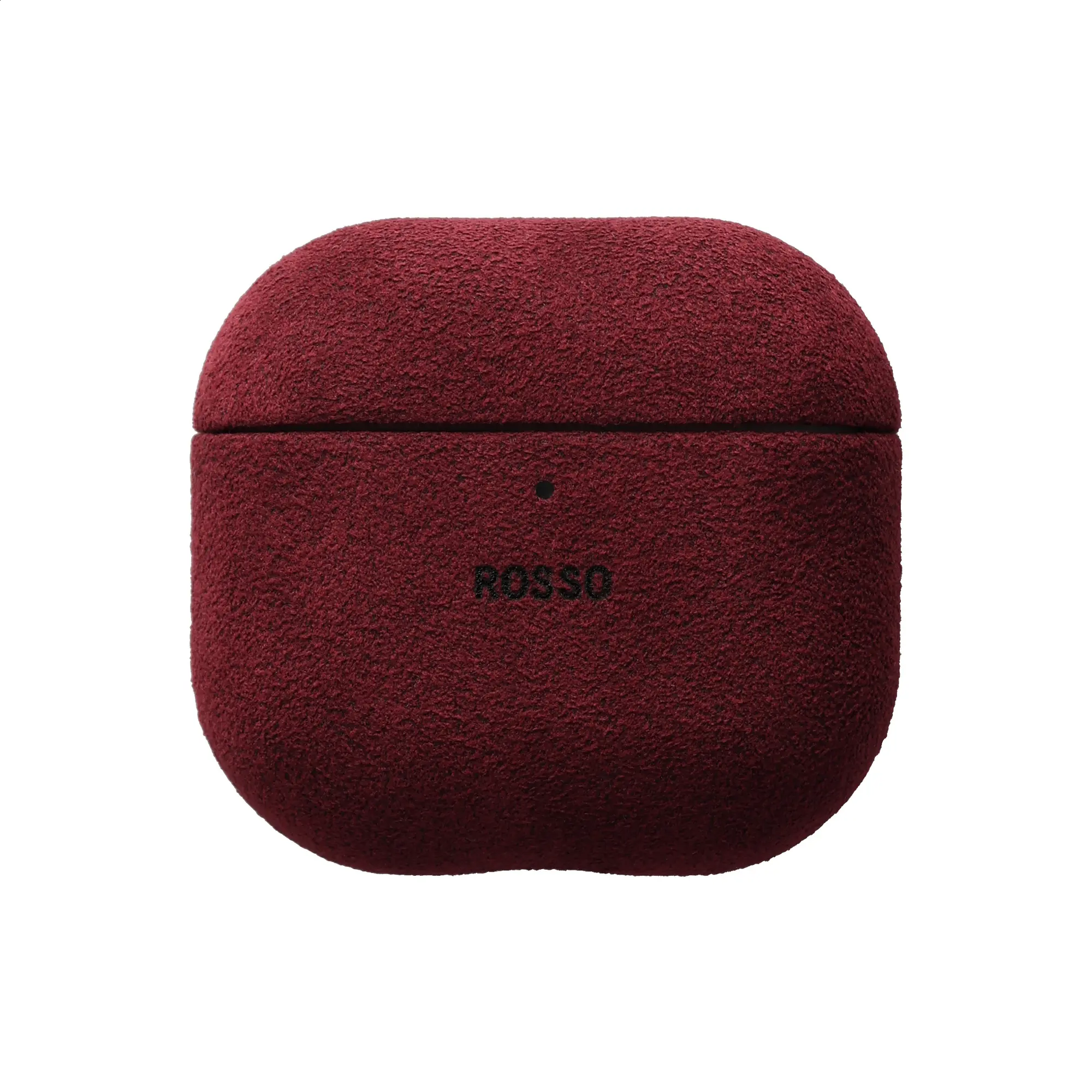 Rosso Avanti Apple AirPods 4 / 5 MagSafe Hoesje Alcantara Case Rood afbeelding 1