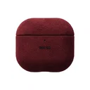 Rosso Avanti Apple AirPods 4 / 5 MagSafe Hoesje Alcantara Case Rood