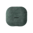 Rosso Avanti Apple AirPods 4 / 5 MagSafe Hoesje Alcantara Case Groen