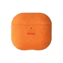 Rosso Avanti Apple AirPods 4 / 5 MagSafe Hoesje Alcantara Case Oranje