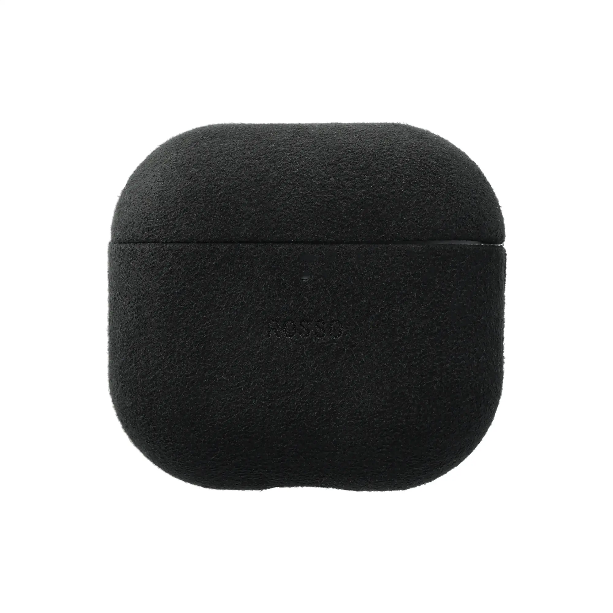 Rosso Avanti Apple AirPods 4 / 5 MagSafe Hoesje Alcantara Case Zwart afbeelding 1