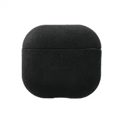 Rosso Avanti Apple AirPods 4 / 5 MagSafe Hoesje Alcantara Case Zwart afbeelding