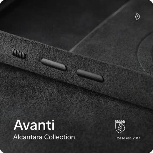 Rosso Avanti Apple AirPods 4 / 5 MagSafe Hoesje Alcantara Case Burgundy afbeelding 7