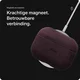 Rosso Avanti Apple AirPods 4 / 5 MagSafe Hoesje Alcantara Case Burgundy afbeelding 4
