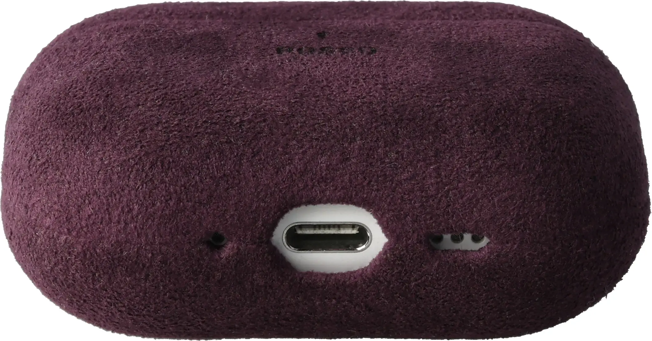 Rosso Avanti Apple AirPods 4 / 5 MagSafe Hoesje Alcantara Case Burgundy afbeelding 5